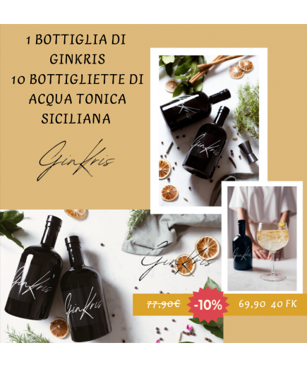 GINKRIS & TONIC - Pacchetto 20 per Gin Tonic