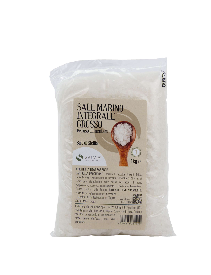 SALE MARINO DI SICILIA INTEGRALE GROSSO 1KG