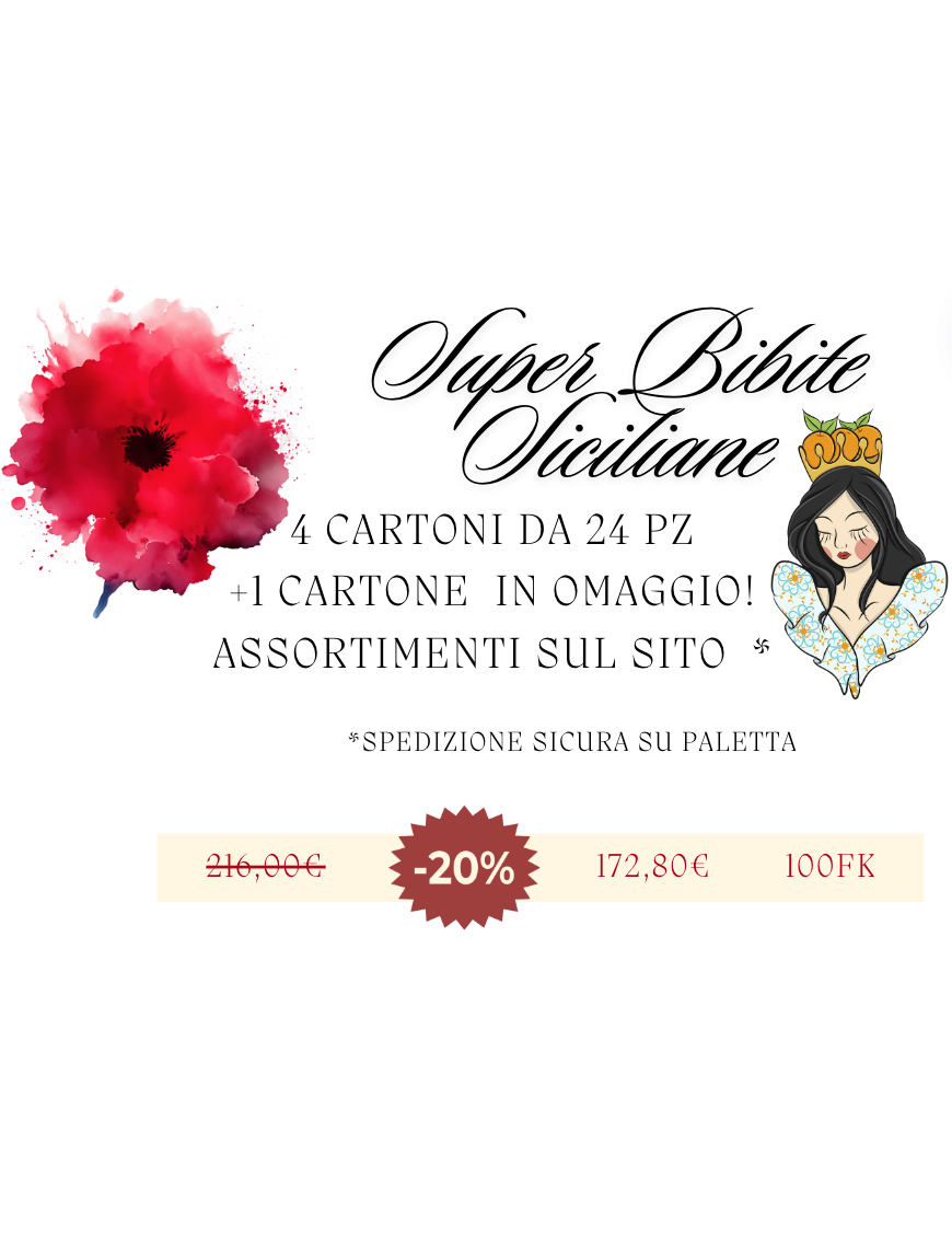 SUPER PROMO BIBITE SICILIANE - 120 BOTTIGLIE: 24 OMAGGIO!