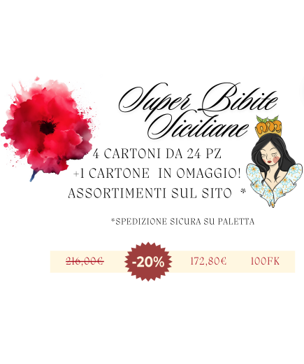 SUPER PROMO BIBITE SICILIANE - 120 BOTTIGLIE: 24 OMAGGIO!