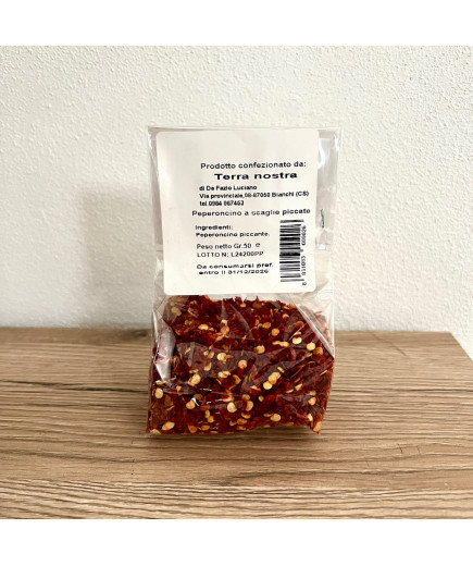 PEPERONCINO CALABRESE A SCAGLIE - BUSTA 50g