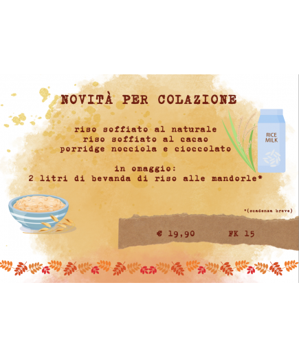 NOVITÀ COLAZIONE - RISO SOFFIATO