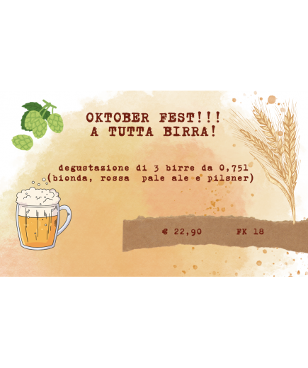 PROMO OKTOBERFEST - TRIS DI BIRRE BIOLOGICHE DA 0,75L