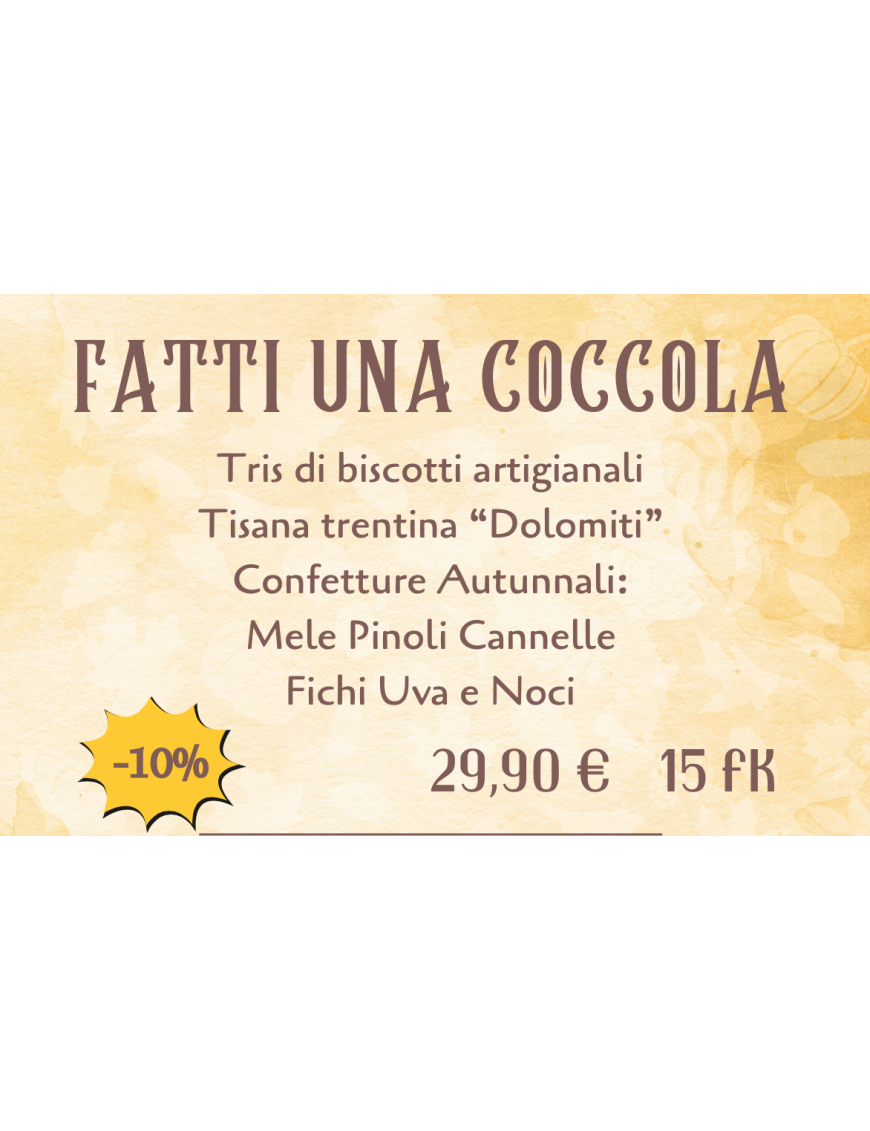 PROMOZIONE: " FATTI UNA COCCOLA "