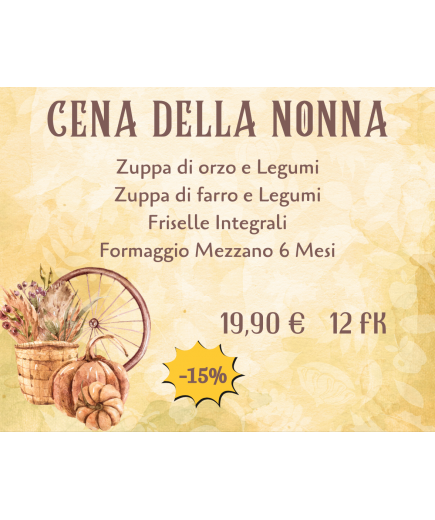 PROMOZIONE: " CENA DELLA NONNA "