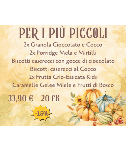 PROMOZIONE: " PER I PIÙ PICCOLI... "